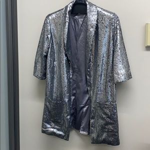 Sequin Silver blazer
